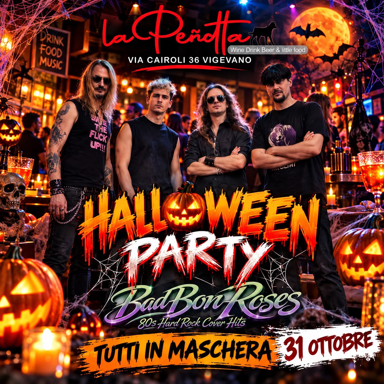 31 Ottobre Halloween Party con Bad Bone Roses